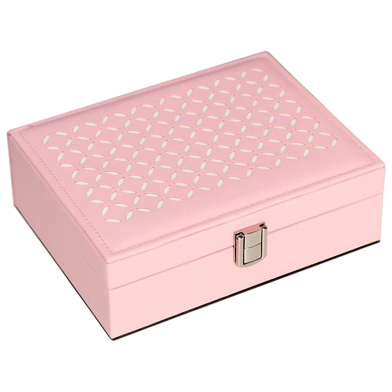Шкатулка Varda Jewerly Organizer Box pink Розовый Шкатулка Varda Jewerly Organizer Box pink Розовый в Челябинске | Loft Concept