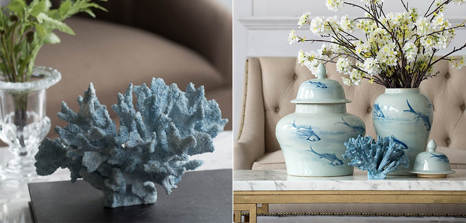 Статуэтка Coral Decor светло-голубой коралл Статуэтка Coral Decor светло-голубой коралл - Loft-Concept в Челябинске