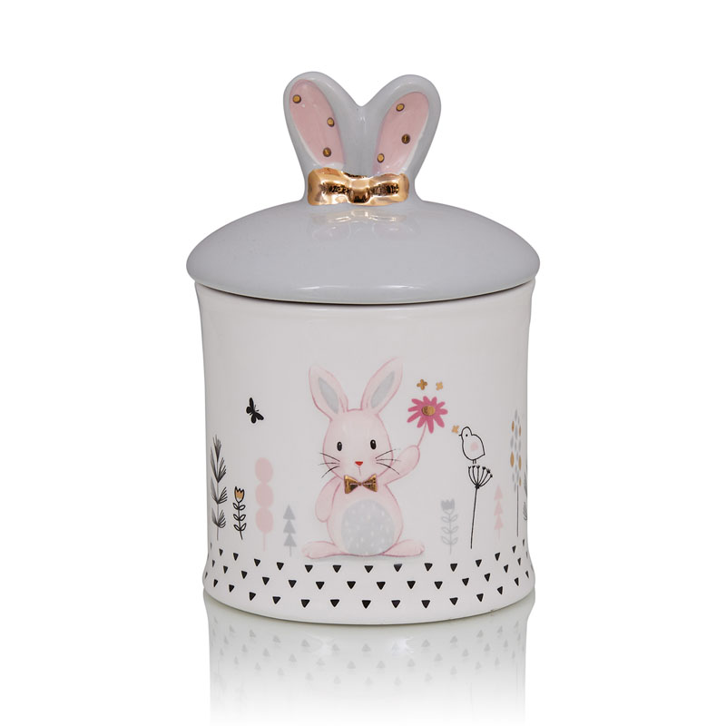 Ваза Kids Vase Bunny II Розовый пастельный Серый Ваза Kids Vase Bunny II Розовый пастельный Серый в Челябинске | Loft Concept