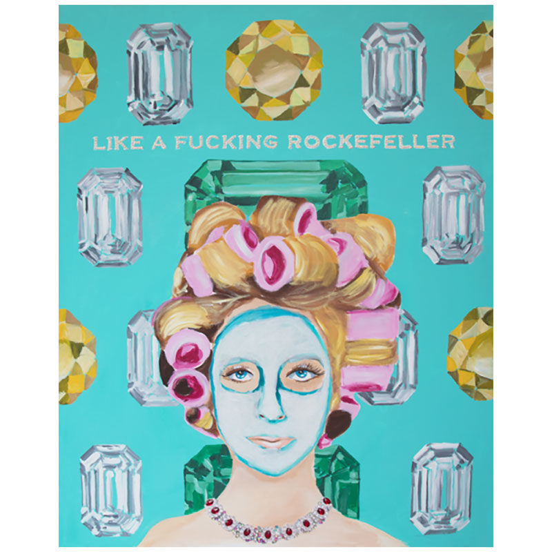 Картина “Like A Fucking Rockefeller” Мульти Картина “Like A Fucking Rockefeller” Мульти в Челябинске | Loft Concept