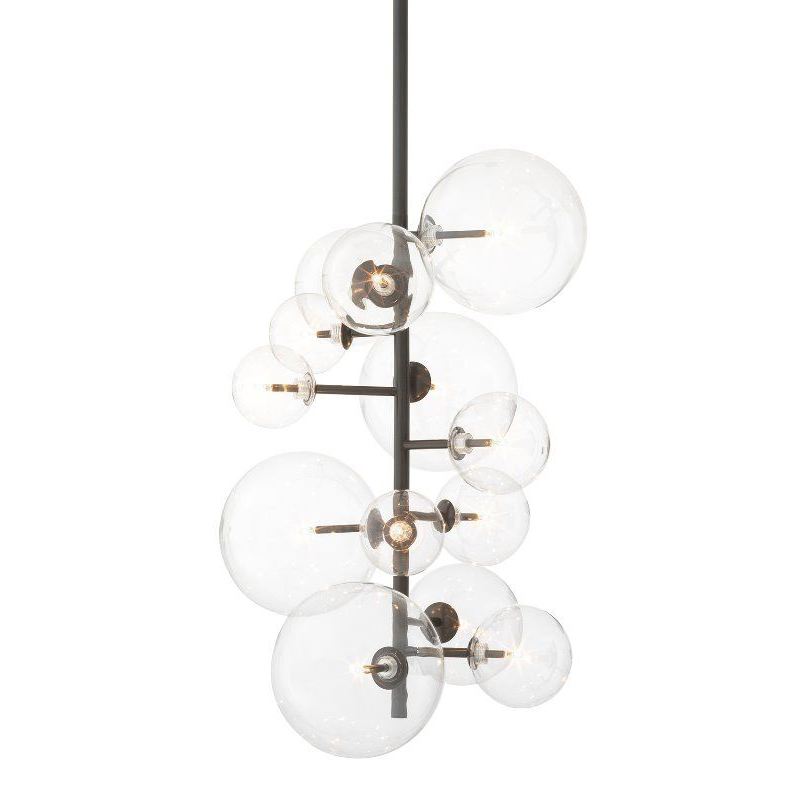 Люстра Eichholtz Chandelier Ezra Bronze Темная бронза Прозрачный Люстра Eichholtz Chandelier Ezra Bronze Темная бронза Прозрачный в Челябинске | Loft Concept