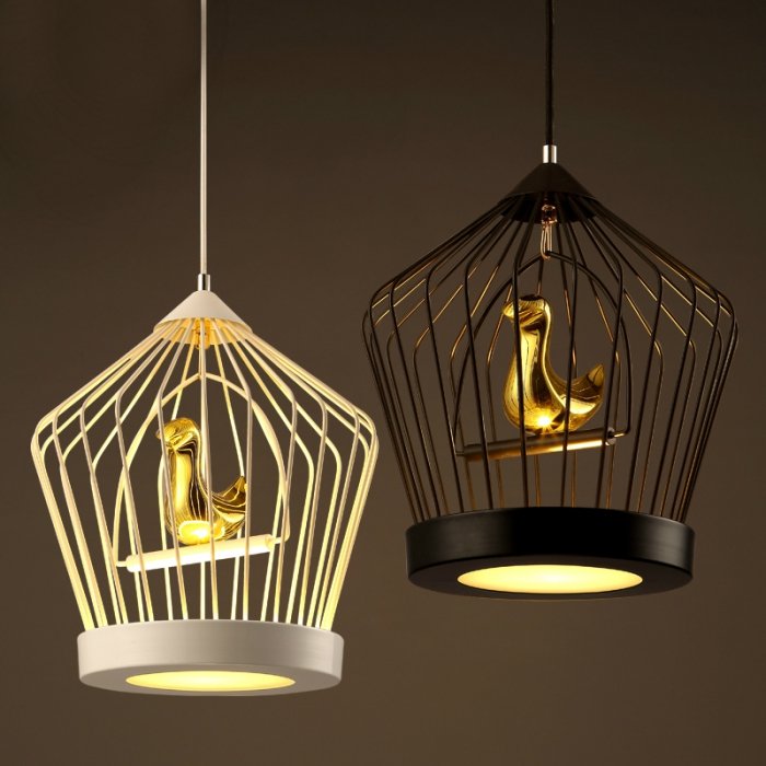 Подвесной светильник Cage Golden Bird Подвесной светильник Cage Golden Bird в Челябинске | Loft Concept