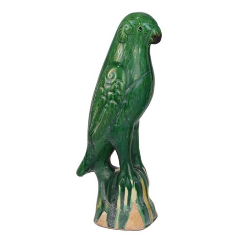 Статуэтка Green Parrot Porcelain Зеленый Статуэтка Green Parrot Porcelain Зеленый в Челябинске | Loft Concept