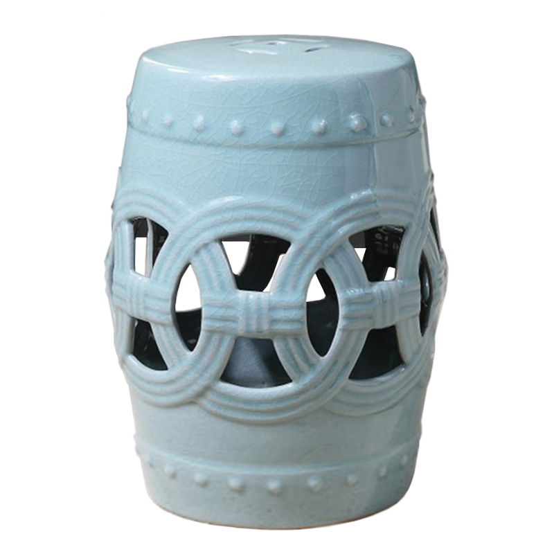Керамический табурет Ceramic Chair blue Голубой Керамический табурет Ceramic Chair blue Голубой в Челябинске | Loft Concept