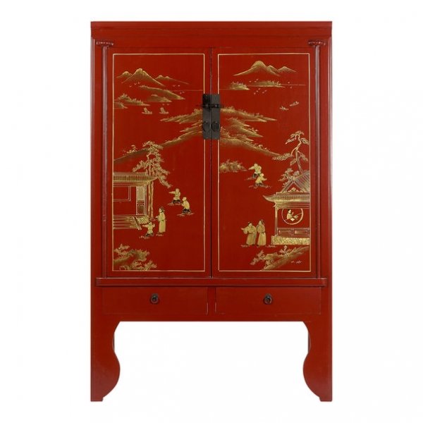 Шкаф Chinese Deep Red Красный Шкаф Chinese Deep Red Красный в Челябинске | Loft Concept