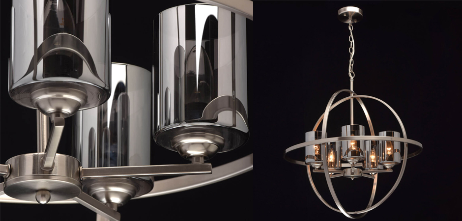 Люстра Chrome Cylinders 5 Люстра Chrome Cylinders 5 - Loft-Concept в Челябинске