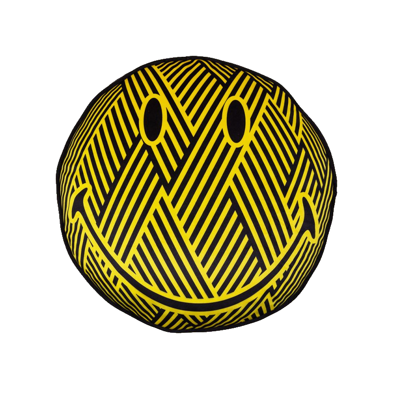 Подушка Zig-Zag Cushion Smiley Желтый Черный Подушка Zig-Zag Cushion Smiley Желтый Черный в Челябинске | Loft Concept