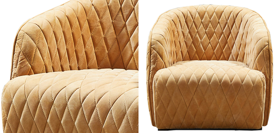 Кресло Rhombuses Upholstery Armchair Milk Caramel Кресло Rhombuses Upholstery Armchair Milk Caramel - Loft-Concept в Челябинске
