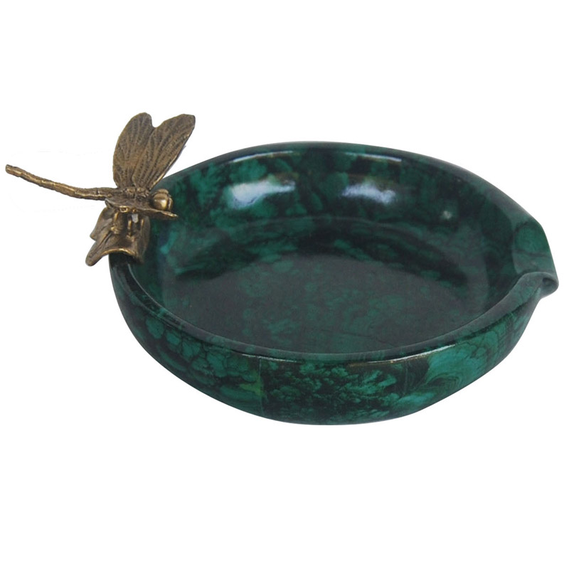 Блюдо Malachite Dish Бронза Малахит Блюдо Malachite Dish Бронза Малахит в Челябинске | Loft Concept