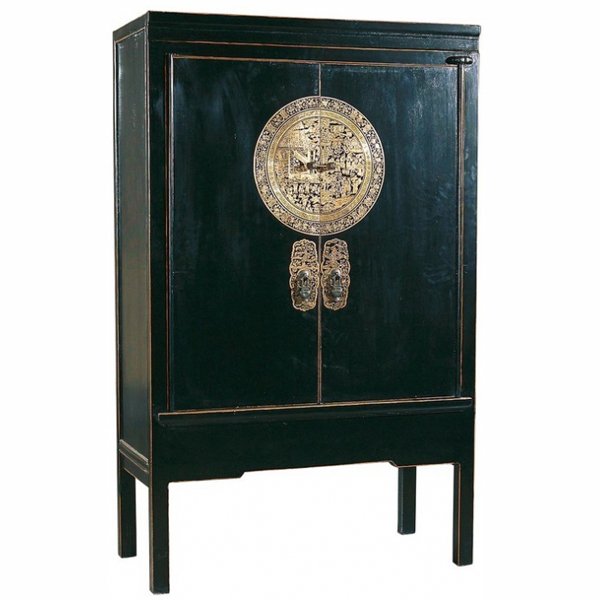 Китайский шкаф Chinese black cabinet Dynasty Ming Китайский шкаф Chinese black cabinet Dynasty Ming в Челябинске | Loft Concept