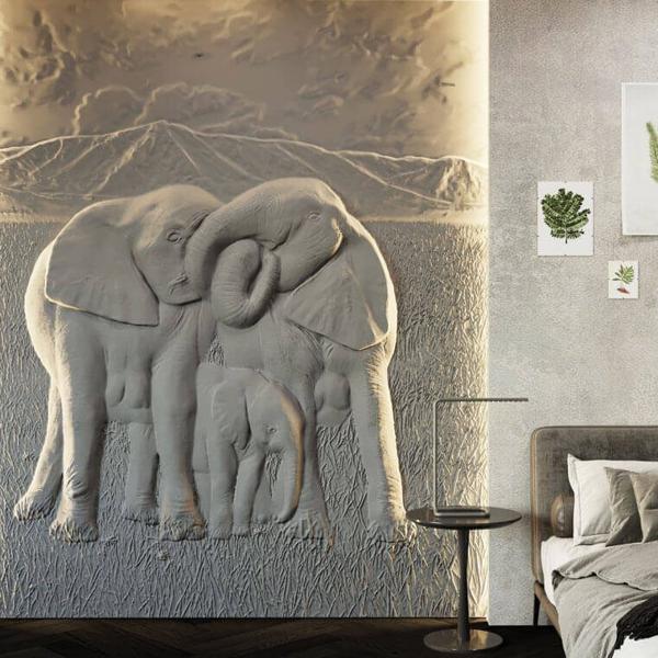 Барельеф ELEPHANTS Барельеф ELEPHANTS в Челябинске | Loft Concept