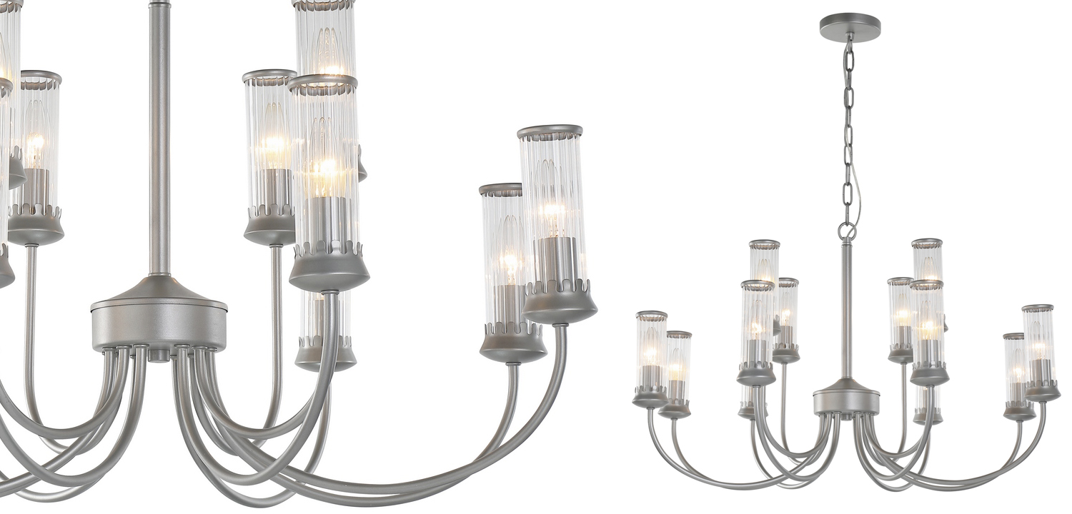 Люстра Morgane Chandelier silver 78 - фото