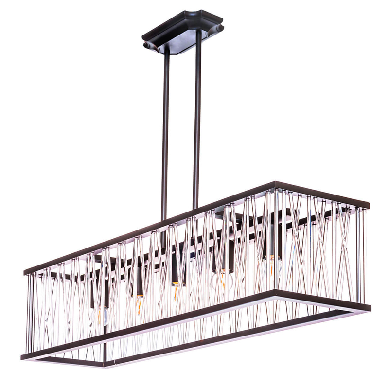 Люстра Lamp Inside The Frame Rectangle Черный Люстра Lamp Inside The Frame Rectangle Черный в Челябинске | Loft Concept