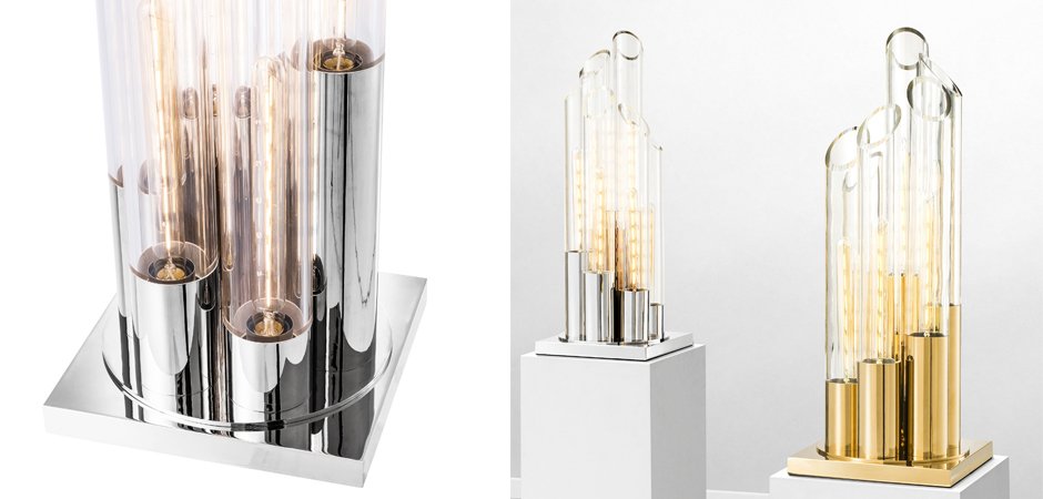 Настольная лампа Eichholtz Table Lamp Paradiso Nickel - Loft-Concept в Челябинске