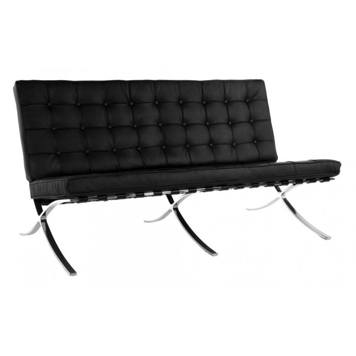Диван Barcelona 2 seats Черный Диван Barcelona 2 seats Черный в Челябинске | Loft Concept
