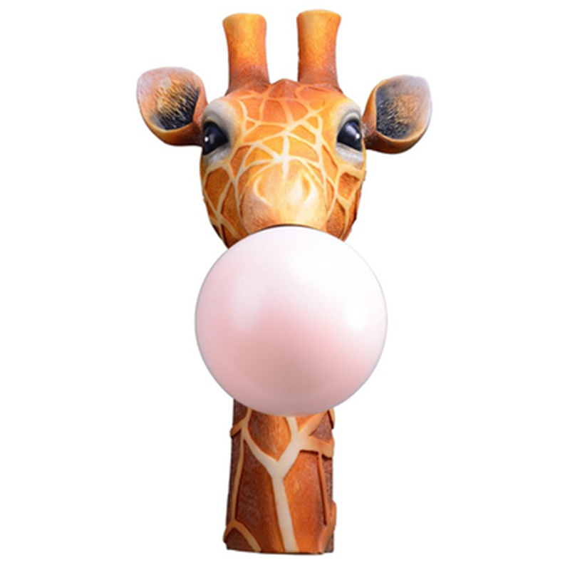 Бра для детской Жираф Bubble Gum Giraffe Wall Lamp Карамель Коричневый Розовый пастельный Бра для детской Жираф Bubble Gum Giraffe Wall Lamp Карамель Коричневый Розовый пастельный в Челябинске | Loft Concept