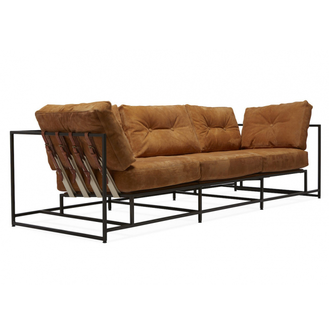 Диван Dirt Leather Sofa Коричневый Диван Dirt Leather Sofa Коричневый в Челябинске | Loft Concept