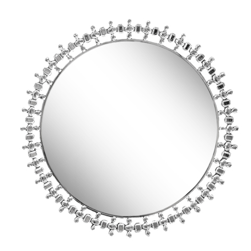 Зеркало Crystal Inserts Round Mirror Зеркало Crystal Inserts Round Mirror в Челябинске | Loft Concept
