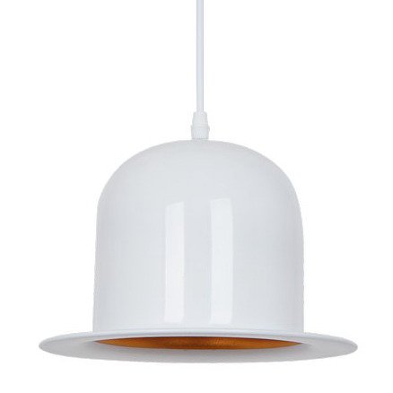 Подвесной светильник Pendant Lamp Banker Bowler Hat White II Белый Подвесной светильник Pendant Lamp Banker Bowler Hat White II Белый в Челябинске | Loft Concept