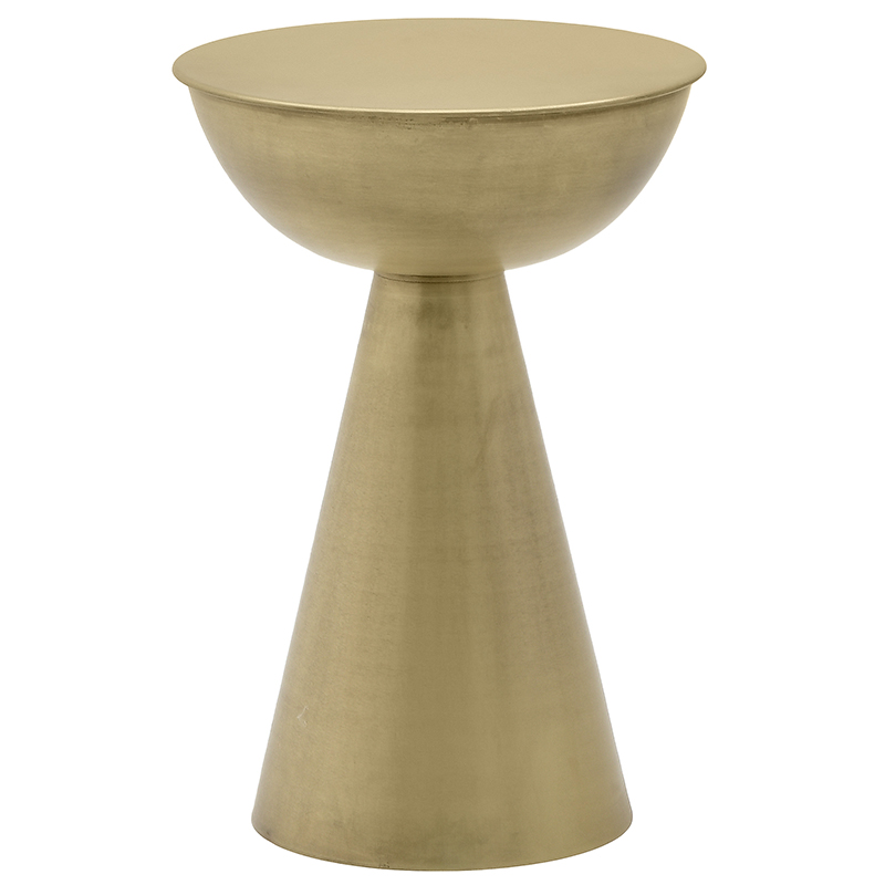Круглый металлический приставной столик Modern Caldron Metal Side Table Золотой Круглый металлический приставной столик Modern Caldron Metal Side Table Золотой в Челябинске | Loft Concept