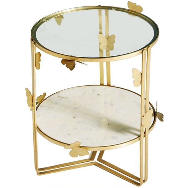 Приставной столик Butterflies Mariposa Side Table Золотой Приставной столик Butterflies Mariposa Side Table Золотой в Челябинске | Loft Concept
