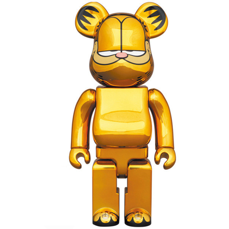 Статуэтка Bearbrick Garfield Глянцевое золото Статуэтка Bearbrick Garfield Глянцевое золото в Челябинске | Loft Concept