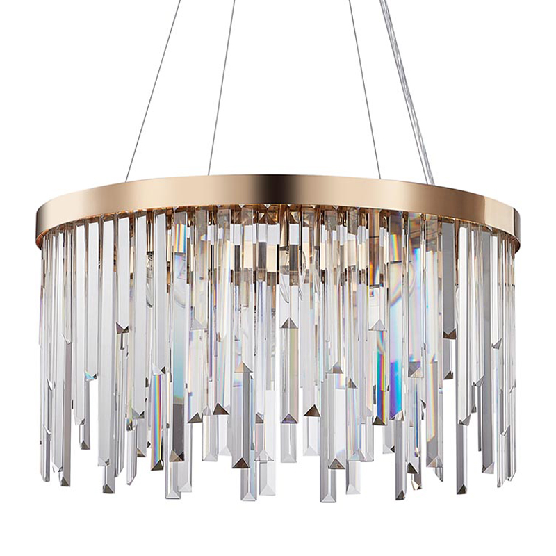 Люстра Bennett Chandelier gold 60 Золотой Прозрачный Люстра Bennett Chandelier gold 60 Золотой Прозрачный в Челябинске | Loft Concept