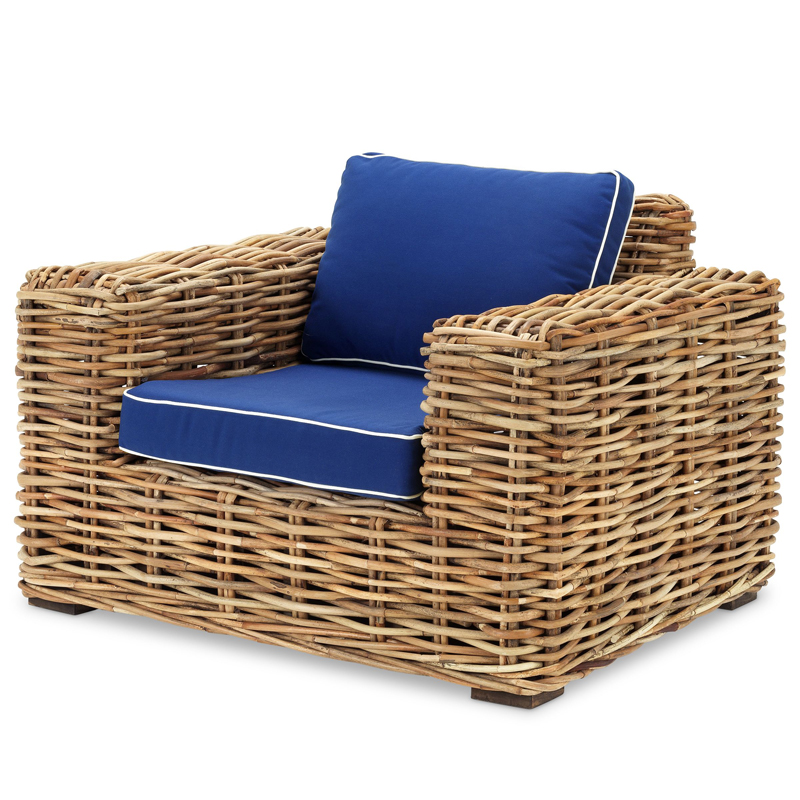 Кресло Eichholtz Chair Foster Древесина Синий Кресло Eichholtz Chair Foster Древесина Синий в Челябинске | Loft Concept