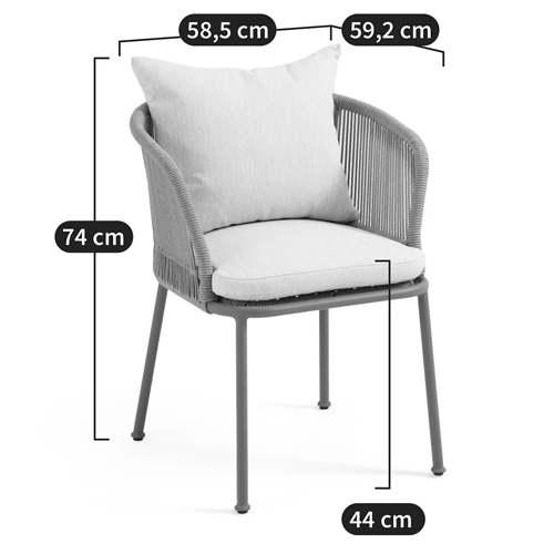 Кресло уличное Bonnie Beige Chair в Челябинске
