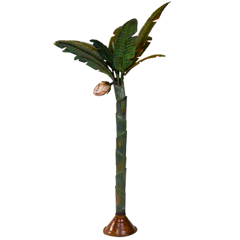 Торшер Дизайнерский Зеленый Банан Painted Metal Sculpture of Palm or Banana Tree and Flower Искусственная бурая ржавчина Зеленый Торшер Дизайнерский Зеленый Банан Painted Metal Sculpture of Palm or Banana Tree and Flower Искусственная бурая ржавчина Зеленый в Челябинске | Loft Concept