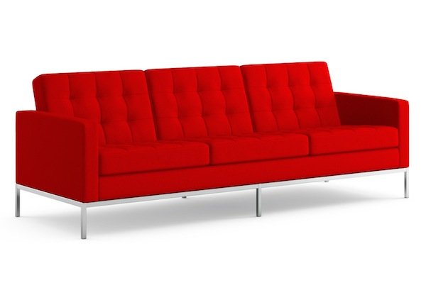 Диван Florence Knoll sofa Серый Красный Коричневый Зеленый Желтый Голубой Белый Черный Диван Florence Knoll sofa Серый Красный Коричневый Зеленый Желтый Голубой Белый Черный в Челябинске | Loft Concept