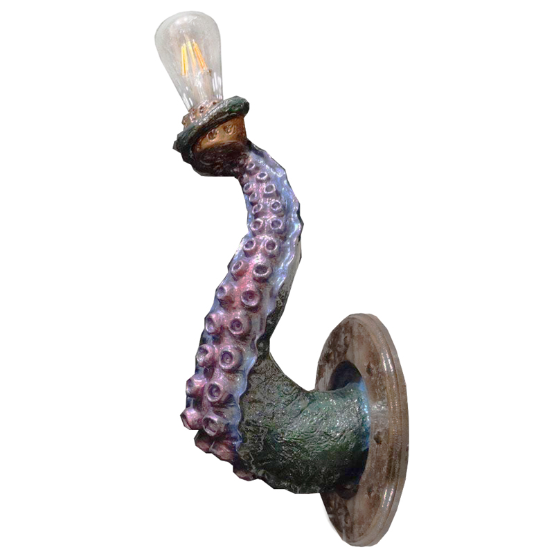Бра Лиловый Осьминог Wall Lamp Lilac Octopus Лиловый Зеленый Коричневый винтаж Бра Лиловый Осьминог Wall Lamp Lilac Octopus Лиловый Зеленый Коричневый винтаж в Челябинске | Loft Concept