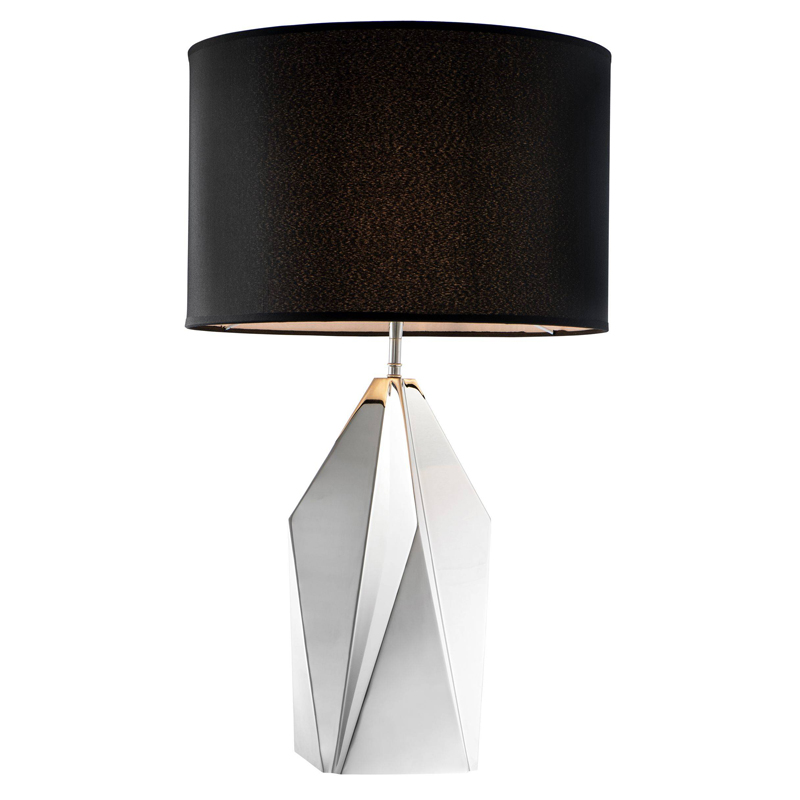 Настольная лампа Eichholtz Table Lamp Setai Nickel Никель Черный Настольная лампа Eichholtz Table Lamp Setai Nickel Никель Черный в Челябинске | Loft Concept