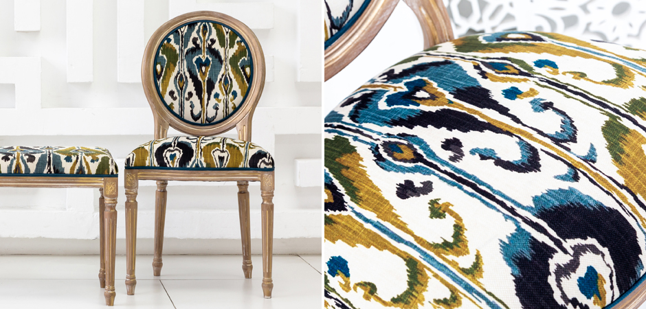 Стул из натурального бука Ikat Pattern - фото №2