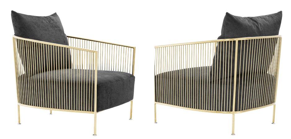 Кресло Eichholtz Chair Knox Gold Кресло Eichholtz Chair Knox Gold - Loft-Concept в Челябинске