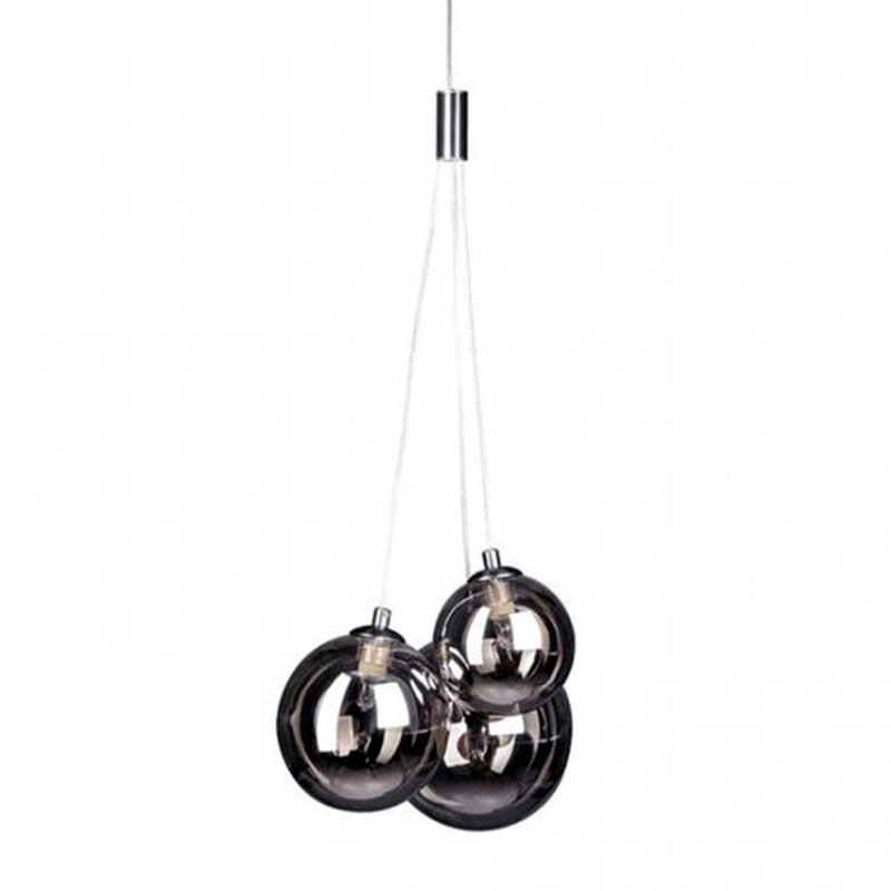 Люстра Multi Ball Black Серебряный Прозрачный черный Люстра Multi Ball Black Серебряный Прозрачный черный в Челябинске | Loft Concept