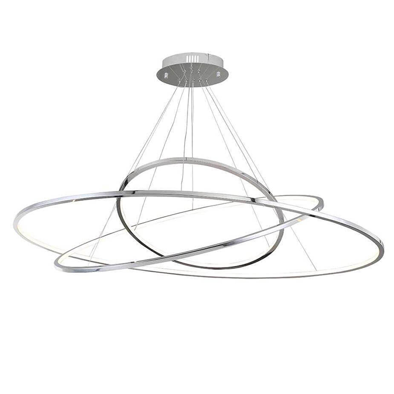Люстра Plexus Ring Horizontal Trio Chrome Хром Люстра Plexus Ring Horizontal Trio Chrome Хром в Челябинске | Loft Concept