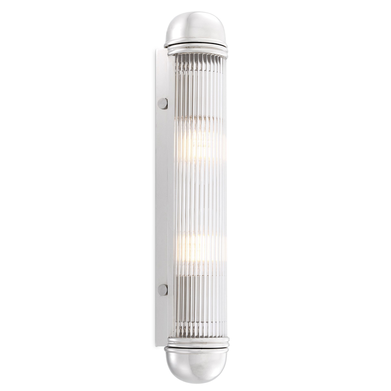 Бра Eichholtz Wall Lamp Auburn Nickel Никель Прозрачный Бра Eichholtz Wall Lamp Auburn Nickel Никель Прозрачный в Челябинске | Loft Concept