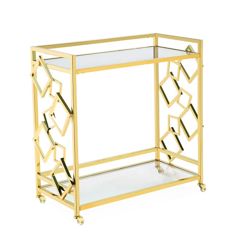 Приставной стол Serving Table gold Глянцевое золото Приставной стол Serving Table gold Глянцевое золото в Челябинске | Loft Concept