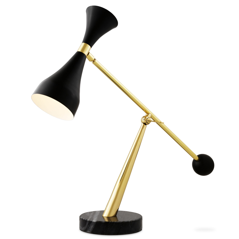 Настольная лампа Eichholtz Desk Lamp Cordero Черный Латунь Черный Мрамор Nero Настольная лампа Eichholtz Desk Lamp Cordero Черный Латунь Черный Мрамор Nero в Челябинске | Loft Concept