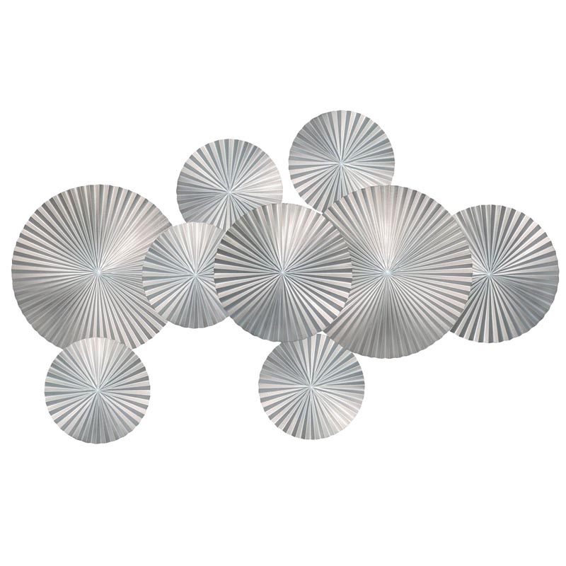 Арт-объект Apollo Silver Wall Plaque Disc 9 Серебряный Арт-объект Apollo Silver Wall Plaque Disc 9 Серебряный в Челябинске | Loft Concept