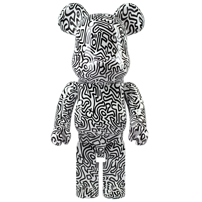 Статуэтка Bearbrick Keith Haring Ver. 4 Черно-белый Статуэтка Bearbrick Keith Haring Ver. 4 Черно-белый в Челябинске | Loft Concept