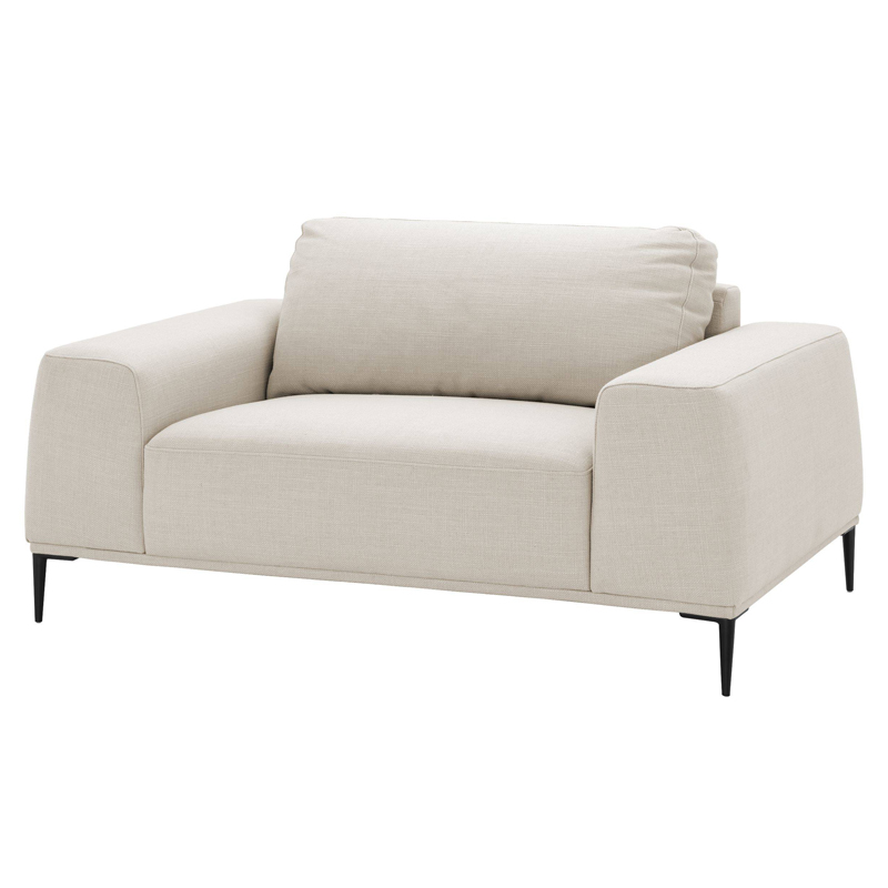 Кресло Eichholtz Loveseat Montado natural Молочный Черный Кресло Eichholtz Loveseat Montado natural Молочный Черный в Челябинске | Loft Concept