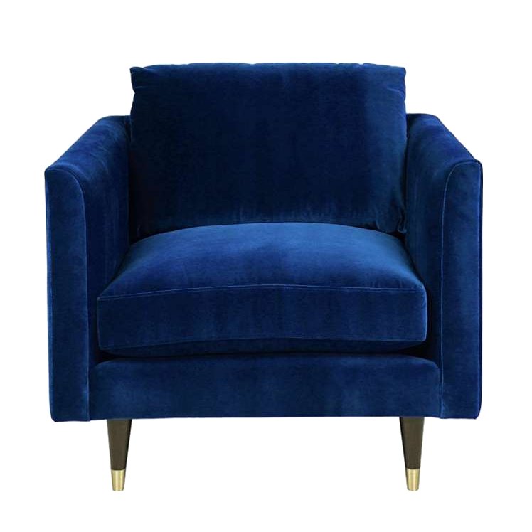 Кресло LIVING BY CHRISTIANE LEMIEUX Henry Armchair Синий Кресло LIVING BY CHRISTIANE LEMIEUX Henry Armchair Синий в Челябинске | Loft Concept