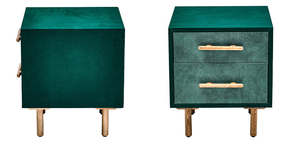 Тумба Smoky Green Nightstand Тумба Smoky Green Nightstand - Loft-Concept в Челябинске