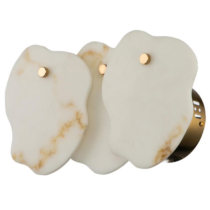 Бра из Мрамора Lucretia Marble Wall Lamp Латунь Белый Мрамор Bianco Бра из Мрамора Lucretia Marble Wall Lamp Латунь Белый Мрамор Bianco в Челябинске | Loft Concept