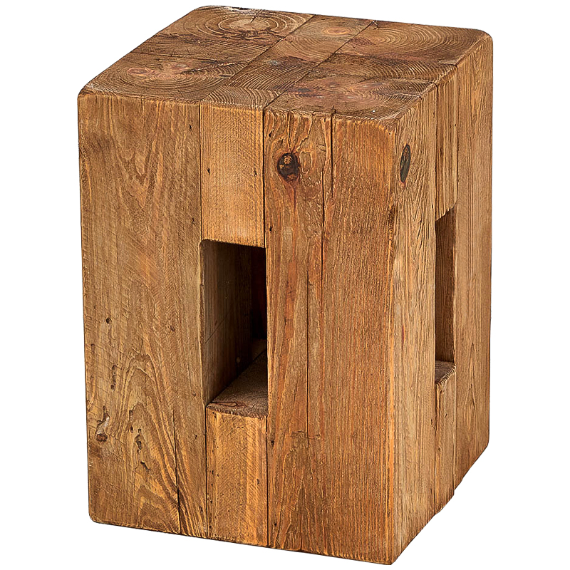 Приставной стол из массива сосны Harlee Wood Side Table Древесина Приставной стол из массива сосны Harlee Wood Side Table Древесина в Челябинске | Loft Concept