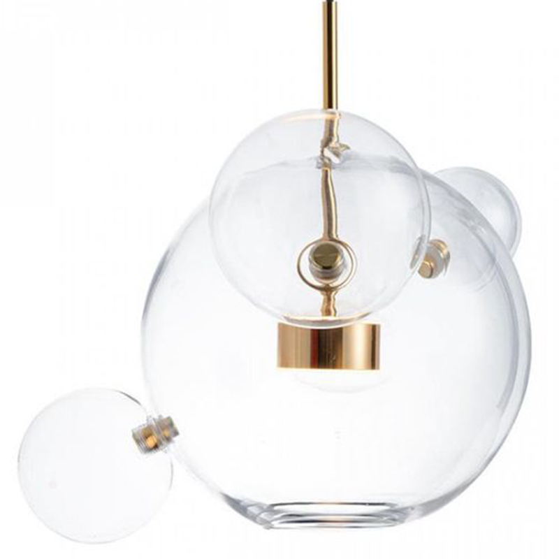 Подвесной Светильник Giopato & Coombes Bollr Pendant 4 BUBBLE LAMP золото Белый Золотой Прозрачное Стекло Подвесной Светильник Giopato & Coombes Bollr Pendant 4 BUBBLE LAMP золото Белый Золотой Прозрачное Стекло в Челябинске | Loft Concept