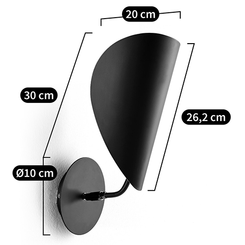 Бра с поворотным плафоном Aracea Black Wall Lamp Бра с поворотным плафоном Aracea Black Wall Lamp в Челябинске