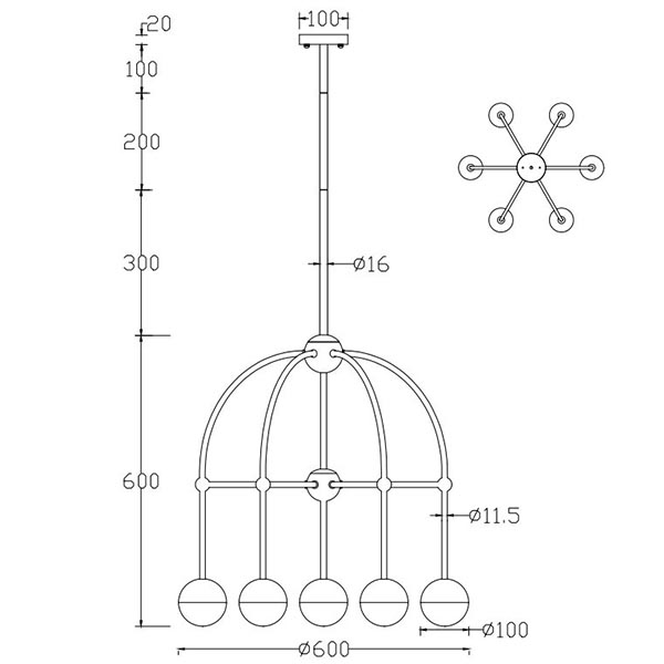 Люстра Heidy Bronze Chandelier 7 Люстра Heidy Bronze Chandelier 7 в Челябинске